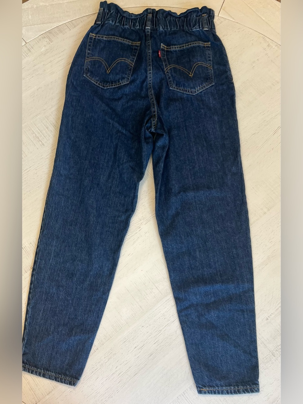 Levi's High Waisted Elastic Tapered Denim Jeans - Picture 7 of 7